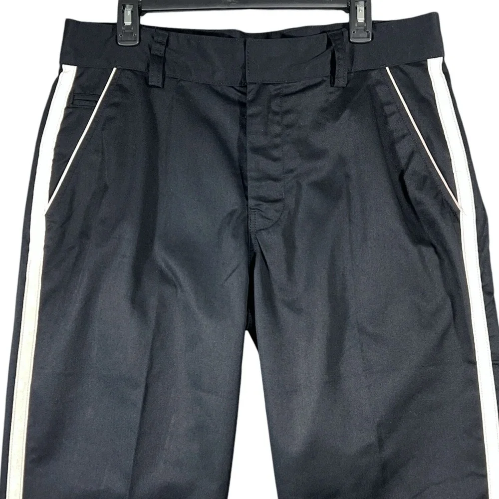 Tesla Motors Men's Black Reflective Work Uniform Pants Size 36x30 Staff Chinos - Picture 1 of 8